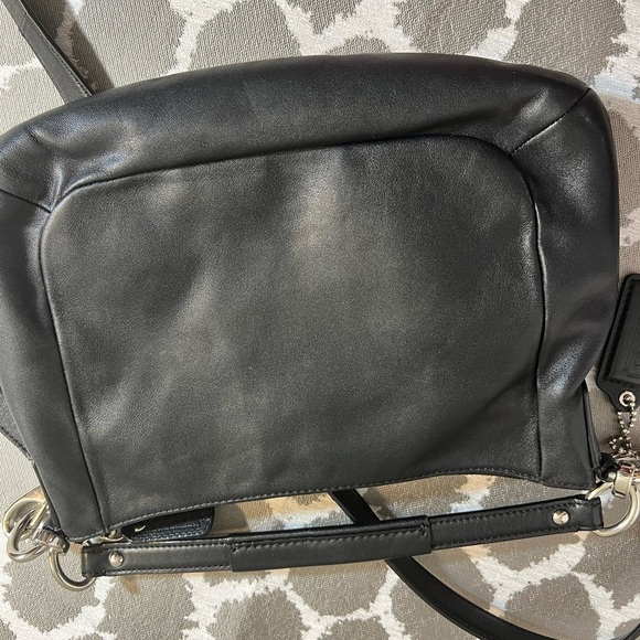 Coach Black Crossbody Bag with Adjustable Strap and Flap Closure - Picture 9 of 16